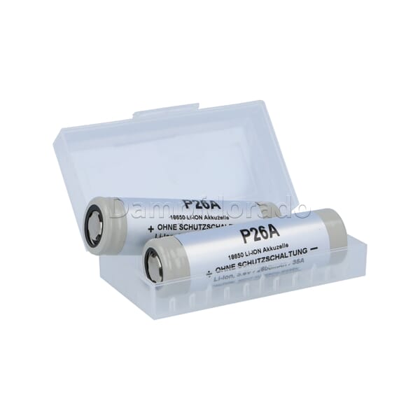 2 x Molicel P26A - 2600mAh