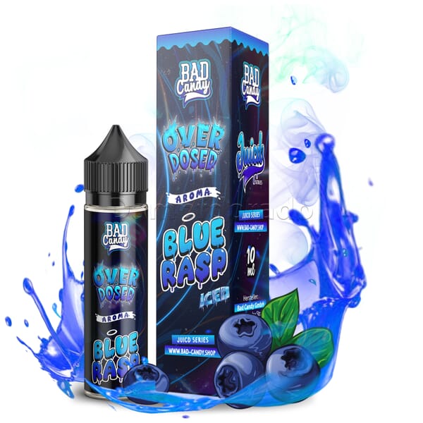 Aroma Blue Rasp Iced - Bad Candy Juicd