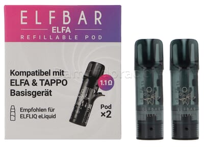 2 Elf Bar Elfa Leerpods mit Coil