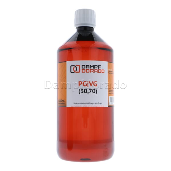 Nikotinfreie Basislösung 1 Liter 30PG 70VG