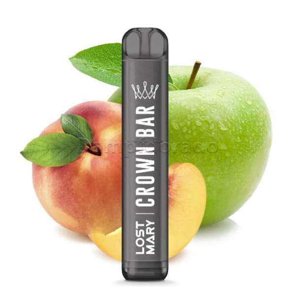 Crown Bar by Al Fakher X Lost Mary Einweg E-Zigarette Peach Green Apple