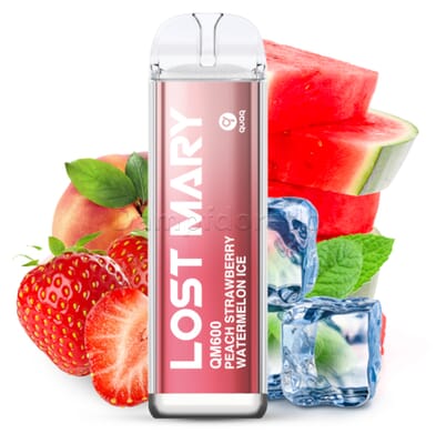 Elf Bar Lost Mary QM600 peach strawberry watermelon ice
