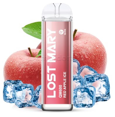 Elf Bar Lost Mary QM600 red apple ice