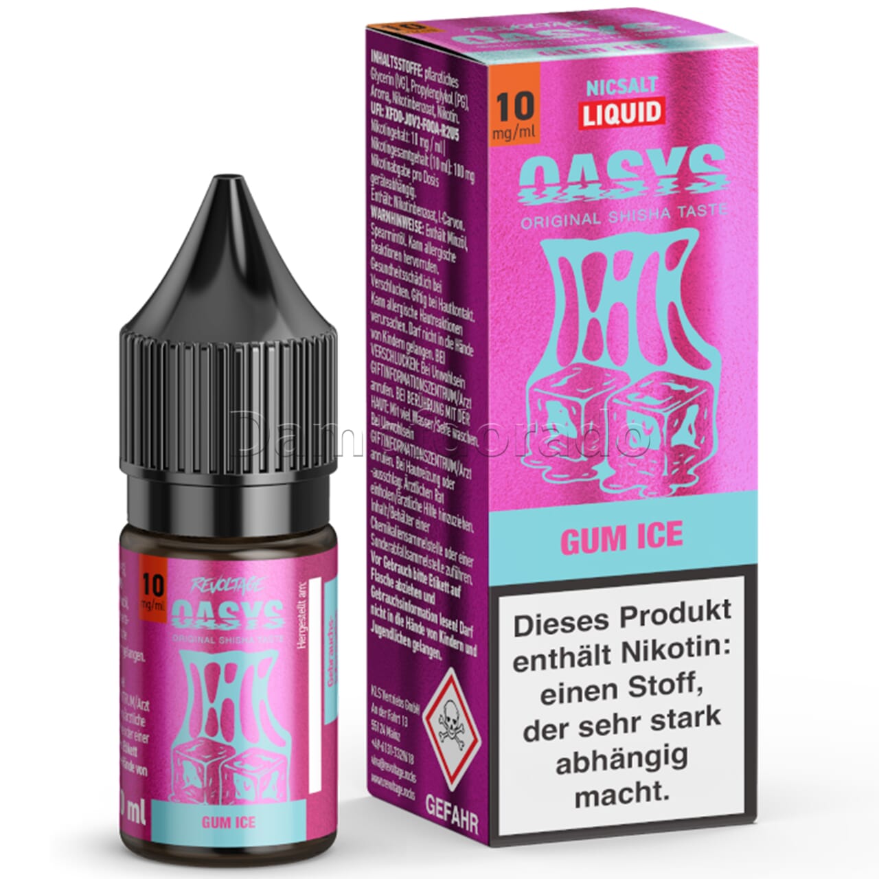 Liquid Gum Ice | Revoltage Oasys Nikotinsalz | Dampfdorado