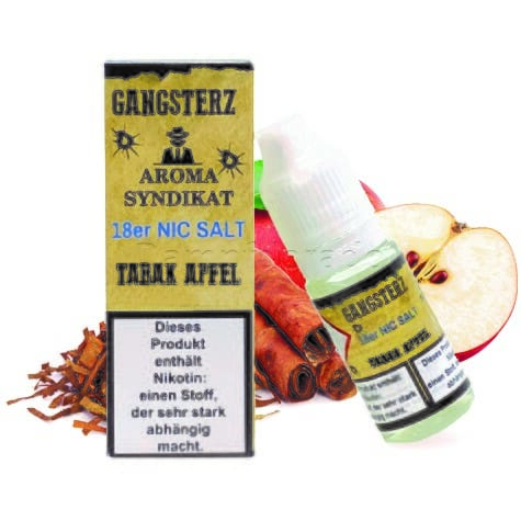 Liquid Tabak Apfel - Aroma Syndikat Gangsterz Nikotinsalz