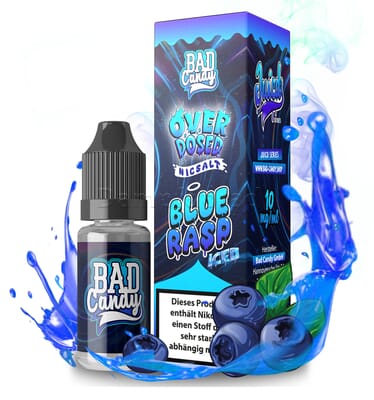 Liquid Blue Rasp Iced - Bad Candy Juicd Nikotinsalz