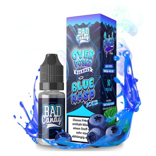 Liquid Blue Rasp Iced - Bad Candy Juicd Nikotinsalz