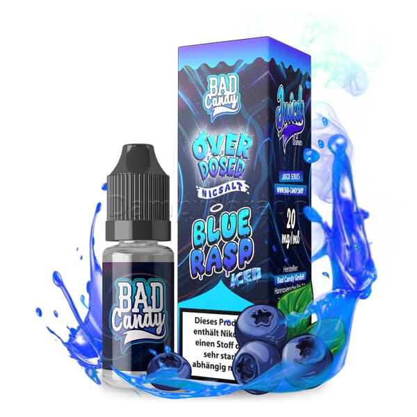 Liquid Blue Rasp Iced - Bad Candy Juicd Nikotinsalz