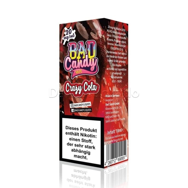 Liquid Crazy Cola - Bad Candy Nikotinsalz