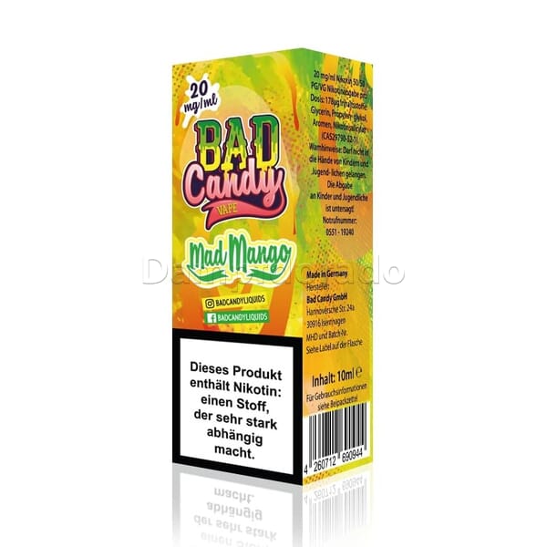 Liquid Mad Mango - Bad Candy Nikotinsalz