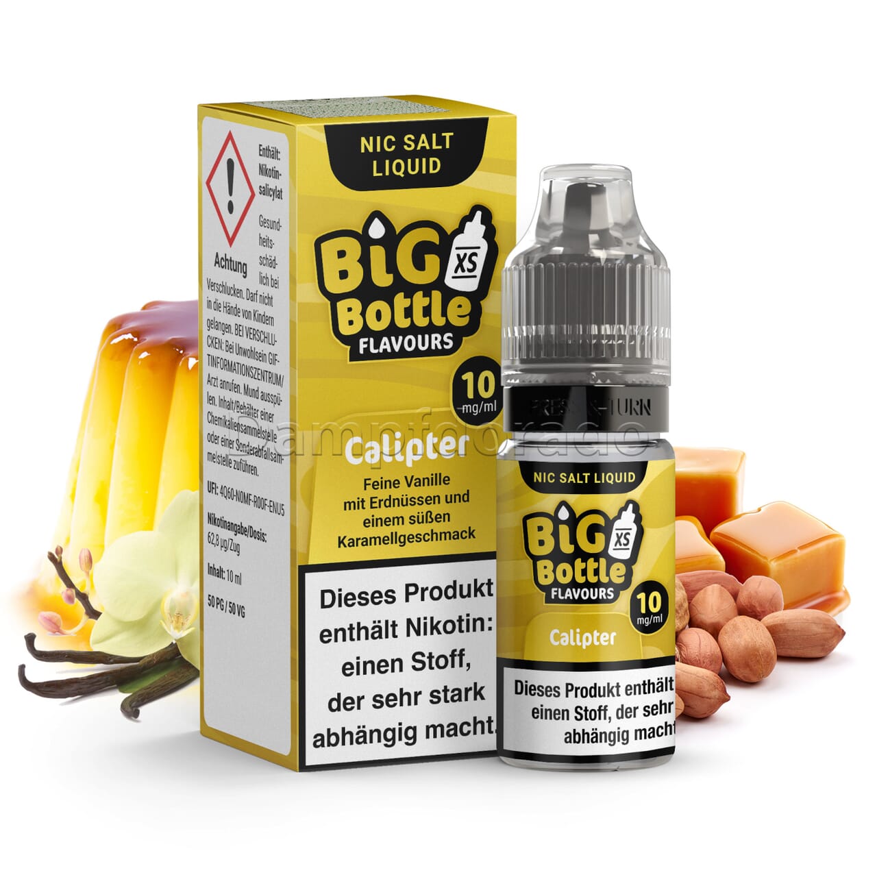 Liquid Calipter | Big Bottle Nikotinsalz | Dampfdorado