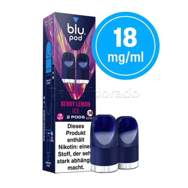 2 Blu Pods berry lemon ice