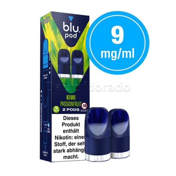 2 Blu Pods kiwi passionfruit