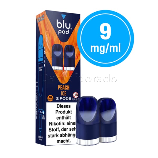 2 Blu Pods peach ice