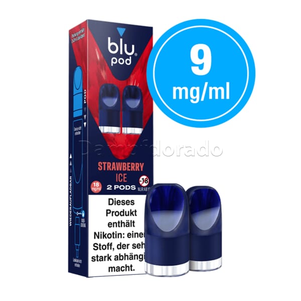 2 Blu Pods strawberry ice