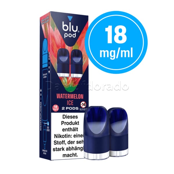 2 Blu Pods watermelon ice