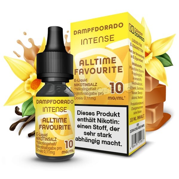 Liquid Alltime Favourite - Dampfdorado Intense Nikotinsalz