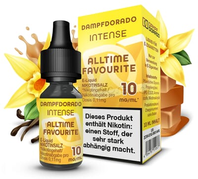 Liquid Alltime Favourite - Dampfdorado Intense Nikotinsalz