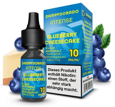 Liquid Blueberry Cheesecake - Dampfdorado Intense Nikotinsalz