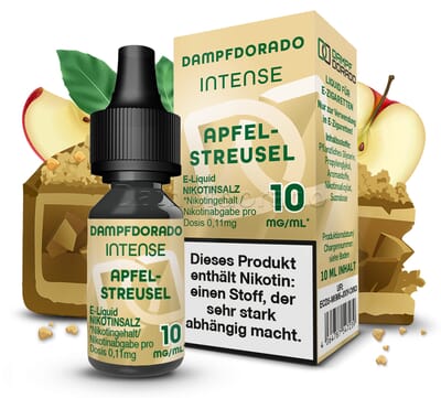 Liquid Apfelstreusel - Dampfdorado Intense Nikotinsalz