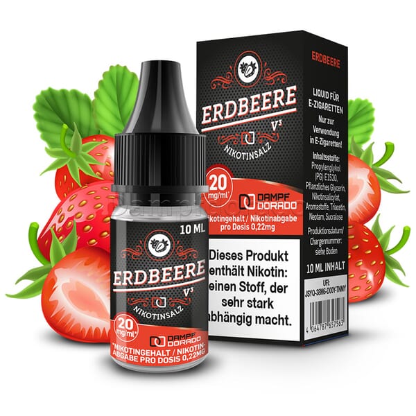 Liquid Erdbeere V3 - Dampfdorado Nikotinsalz