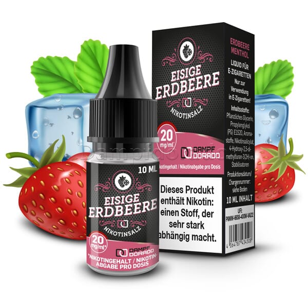 Liquid Eisige Erdbeere - Dampfdorado Nikotinsalz