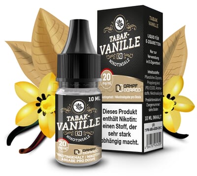 Liquid Tabak-Vanille - Dampfdorado Nikotinsalz