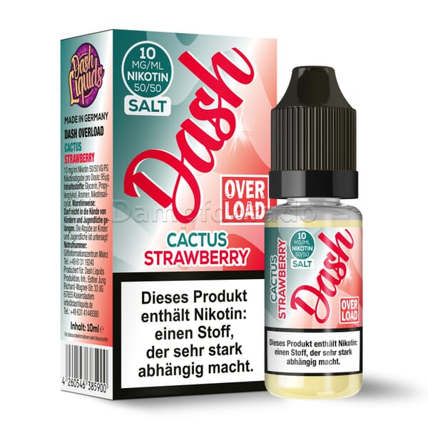 Liquid Cactus Strawberry - Dash Liquids Overload Nikotinsalz