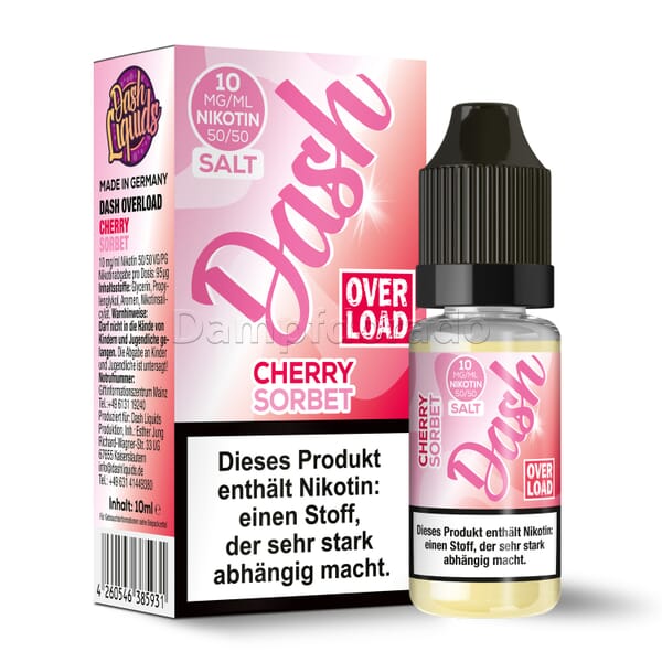 Liquid Cherry Sorbet - Dash Liquids Overload Nikotinsalz
