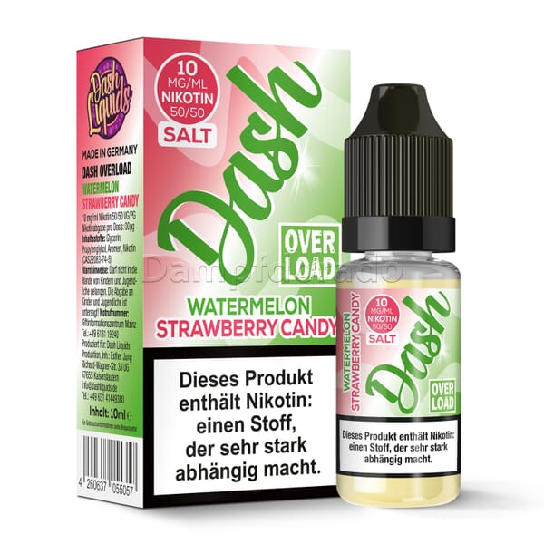Liquid Watermelon Strawberry Candy - Dash Liquids Overload Nikotinsalz