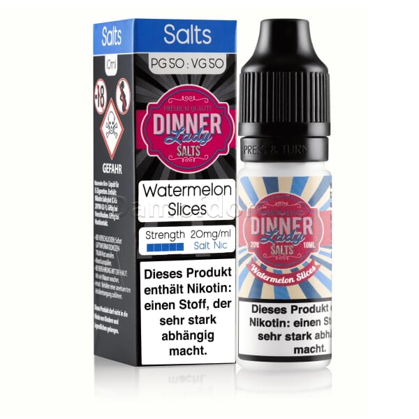 Liquid Watermelon Slices - Dinner Lady Nikotinsalz