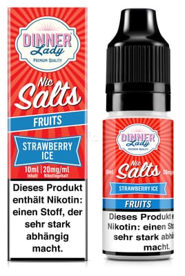 Liquid Strawberry Ice - Dinner Lady Nikotinsalz