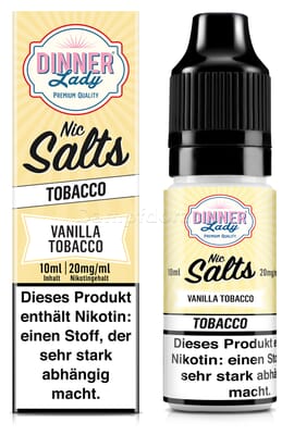 Liquid Vanilla Tobacco - Dinner Lady Nikotinsalz