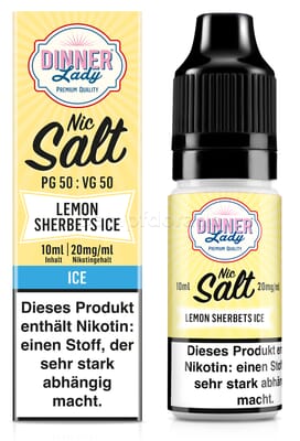 Liquid Lemon Sherbets Ice - Dinner Lady Nikotinsalz