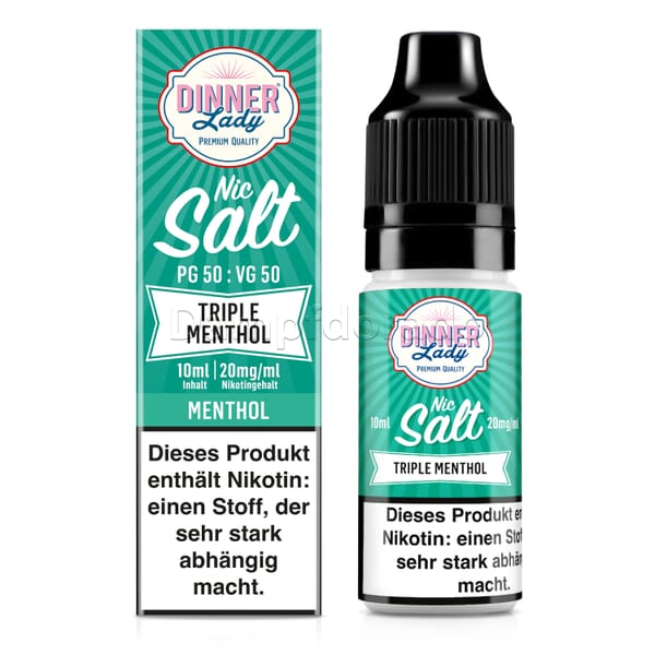 Liquid Triple Menthol - Dinner Lady Nikotinsalz
