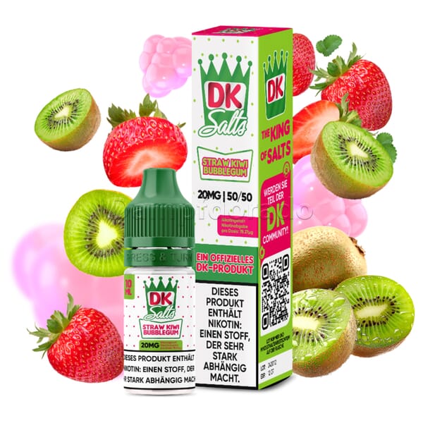 Liquid Straw Kiwi Bubblegum - DK Salts Nikotinsalz