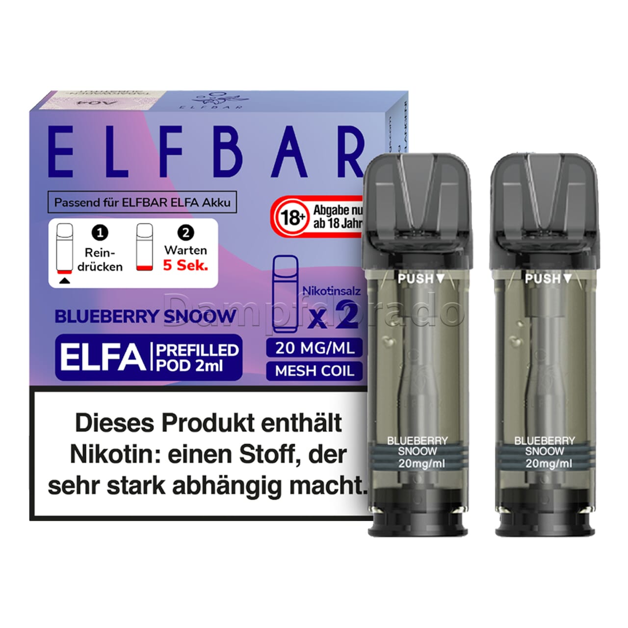 elfbar pods blueberry Blueberry Elf Bar 600 Prefilled Pods main image 0