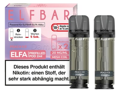 Elf Bar Elfa Pods peach ice (juicy peach)