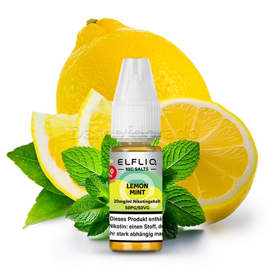 oxva vape Liquid Lemon Mint | Elfliq NicSalts Elf Bar