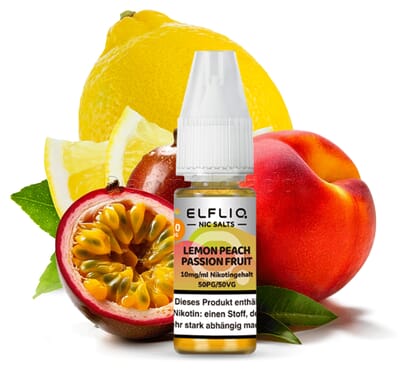 Liquid Lemon Peach Passionfruit - Elfliq Nikotinsalz