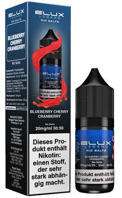 Liquid Blueberry Cherry Cranberry - ELUX Nikotinsalz