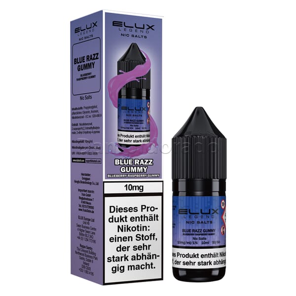 Liquid Blue Razz Gummy - ELUX Nikotinsalz