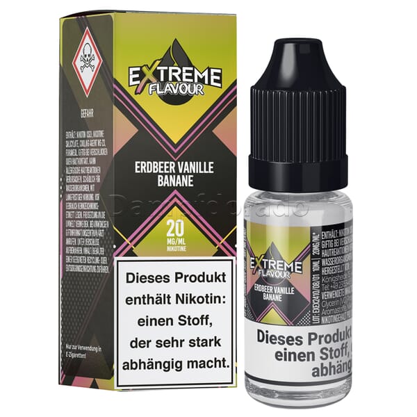 Liquid Erdbeer Vanille Banane - Extreme Flavour Nikotinsalz