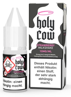 Liquid Strawberry Milkshake - Holy Cow Nikotinsalz
