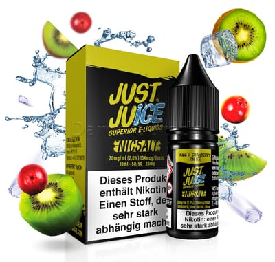 Liquid Kiwi Cranberry on Ice - Just Juice Nikotinsalz