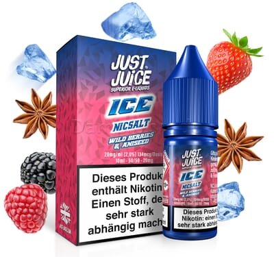 Liquid Wild Berries Aniseed Ice - Just Juice Nikotinsalz