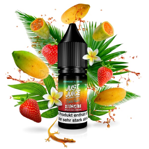 Liquid Exotic Strawberry &amp; Curuba - Just Juice Nikotinsalz