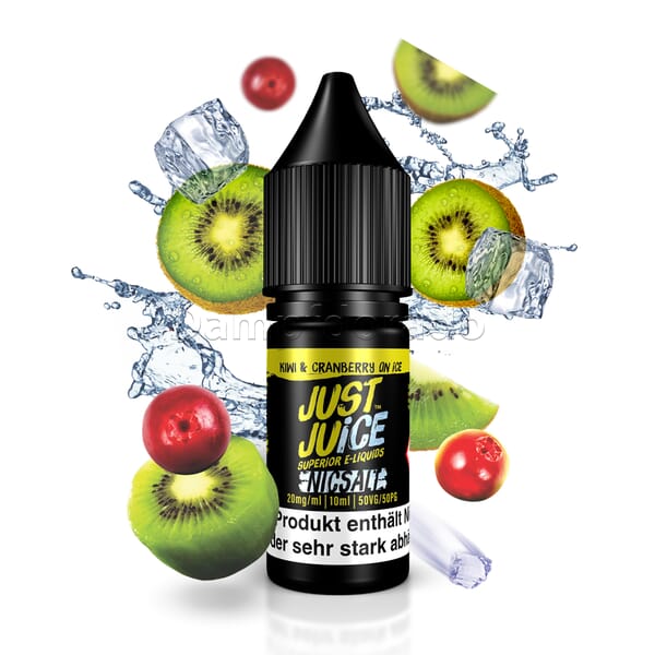 Liquid Kiwi & Cranberry on Ice - Just Juice Nikotinsalz