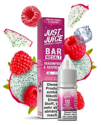 Liquid Dragonfruit & Raspberry - Just Juice Bar Nikotinsalz