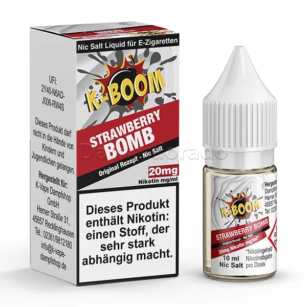 Liquid Strawberry Bomb - K-Boom Nikotinsalz